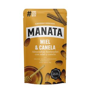 Almendras Horneadas Manata Miel Canela X 30g