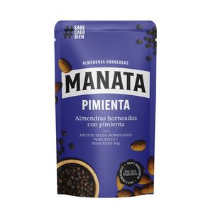 Almendras Horneadas Manata Pimienta X 30g
