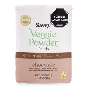 Proteína Savvy Veggie Powder Chocolate X 630g