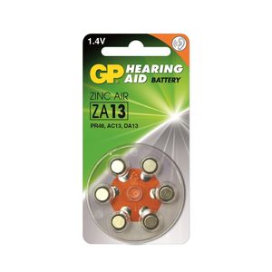 Pila Auditiva Gp Za13 1.4v Blister X 6Und