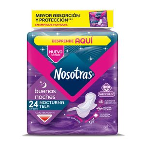 Toallas Higiénicas Nosotras Nocturnas Tela X 24Und