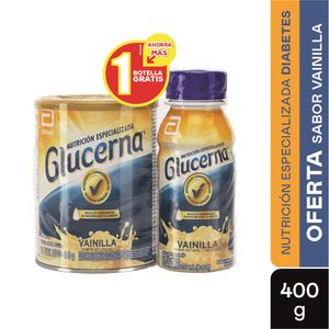 Oferta Glucerna Vainilla Polvo X 400g + 1 Botella X 237ml