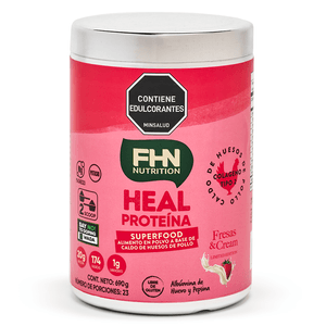 Proteína FHN Nutrition Heal Fresas&Cream X 690g