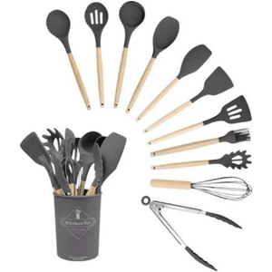Set Utensilios Cocina Silicona X 12 Piezas