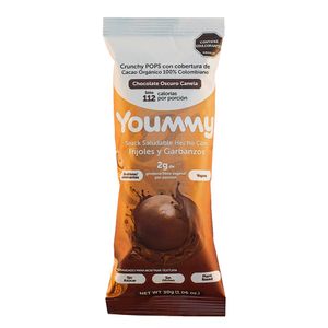 Snack Yoummy Chocolate Oscuro Canela Vegano X 30g