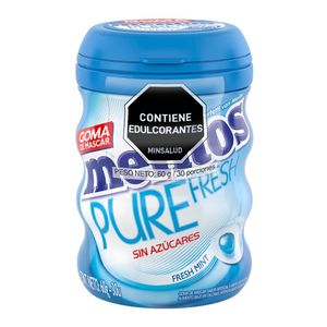 Chicle Mentos Fresh Mint Sin Azucar X 60g