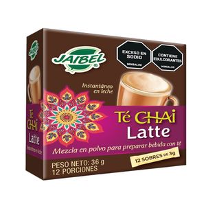 Te Soluble Jaibel Chai Latte X 12 Sobres