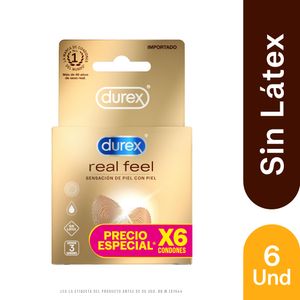 Condones Durex Real Feel Caja x 6 und