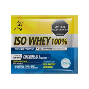 Iso Whey100 Healthy Sports Sabor Vainilla X 34g