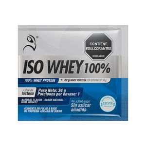 Iso Whey100 Healthy Sports Sabor Natural X 34g