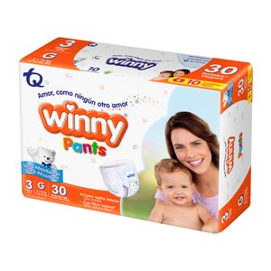 Pañal Winny Pants Etapa 3 X 30 Unidades + 10 Toallitas
