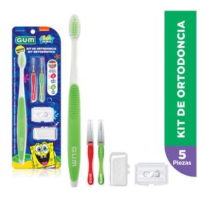 Kit Ortodontico Gum Bob Esponja X 5 Unidades