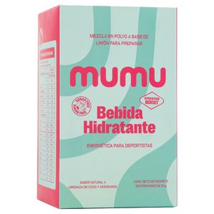 Bebida Hidratante Energizante Mumu Limón Coco Sobre X 30