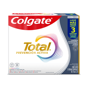 Crema Dental Colgate Total Interdental X 3 Unidades