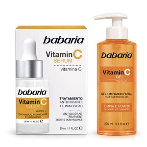 Combo Serum Babaria Vitamina C + Gel Limpiador Facial Babaria Vitamina C